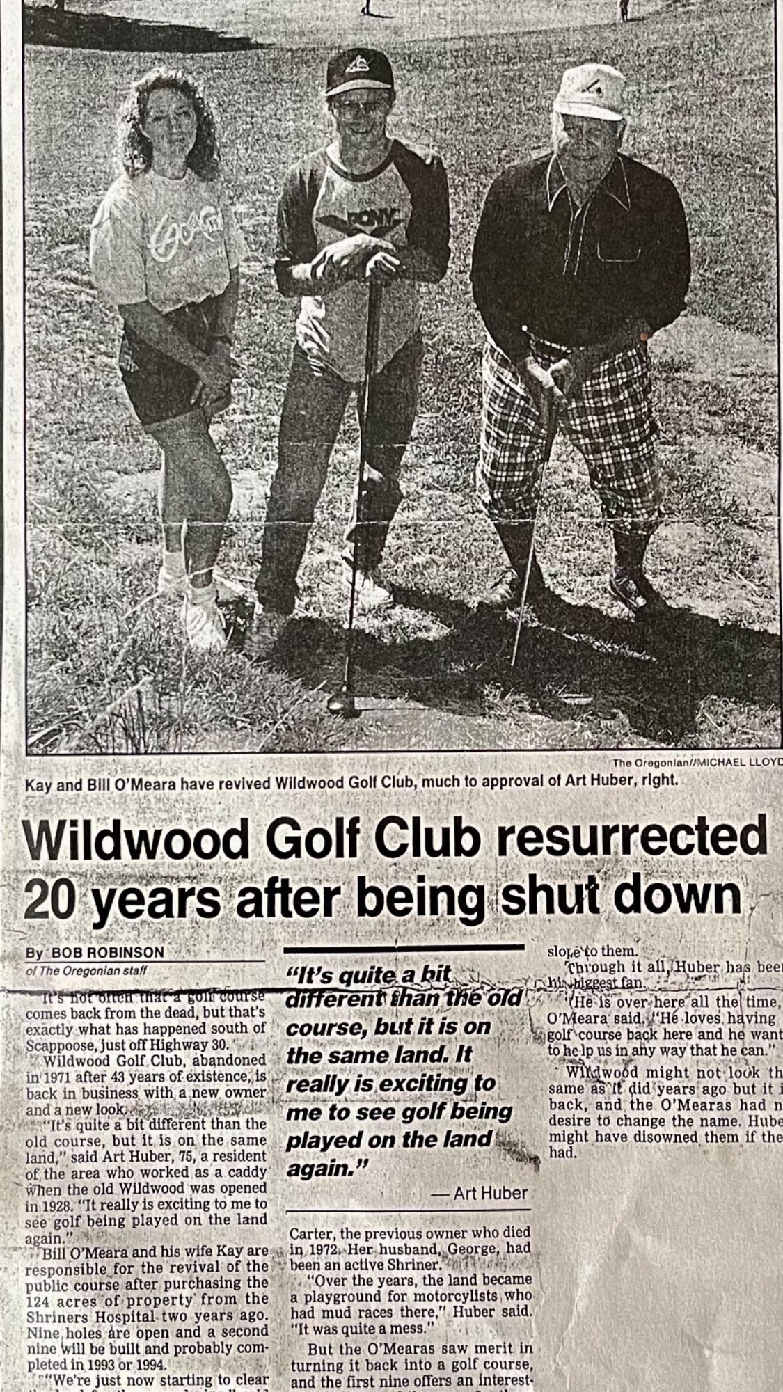 30th Anniversary Wildwood Golf Course